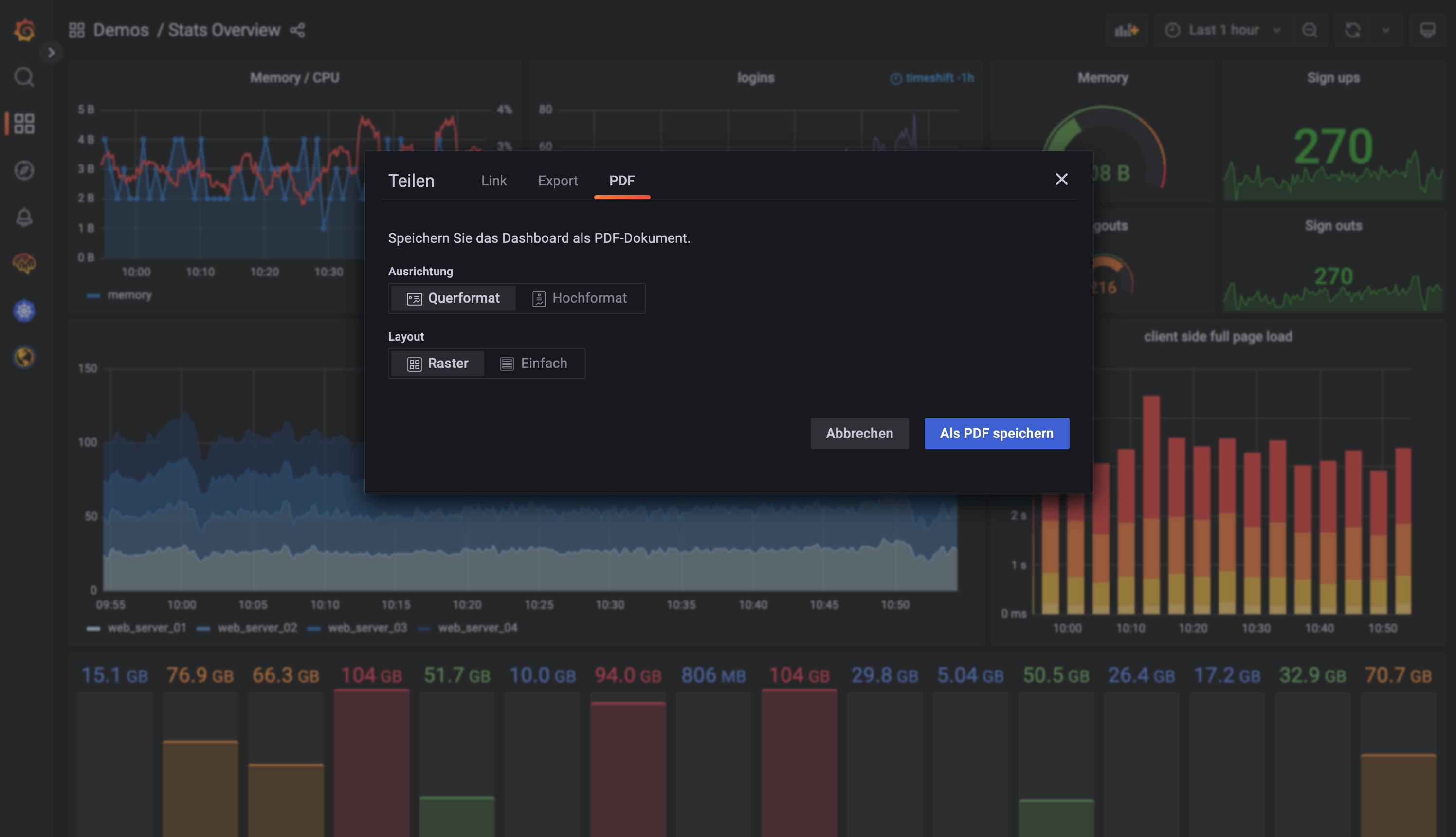 Grafana available in Spanish, French, German, and Simplified Chinese Grafana available in Spanish, French, German, and Simplified Chinese